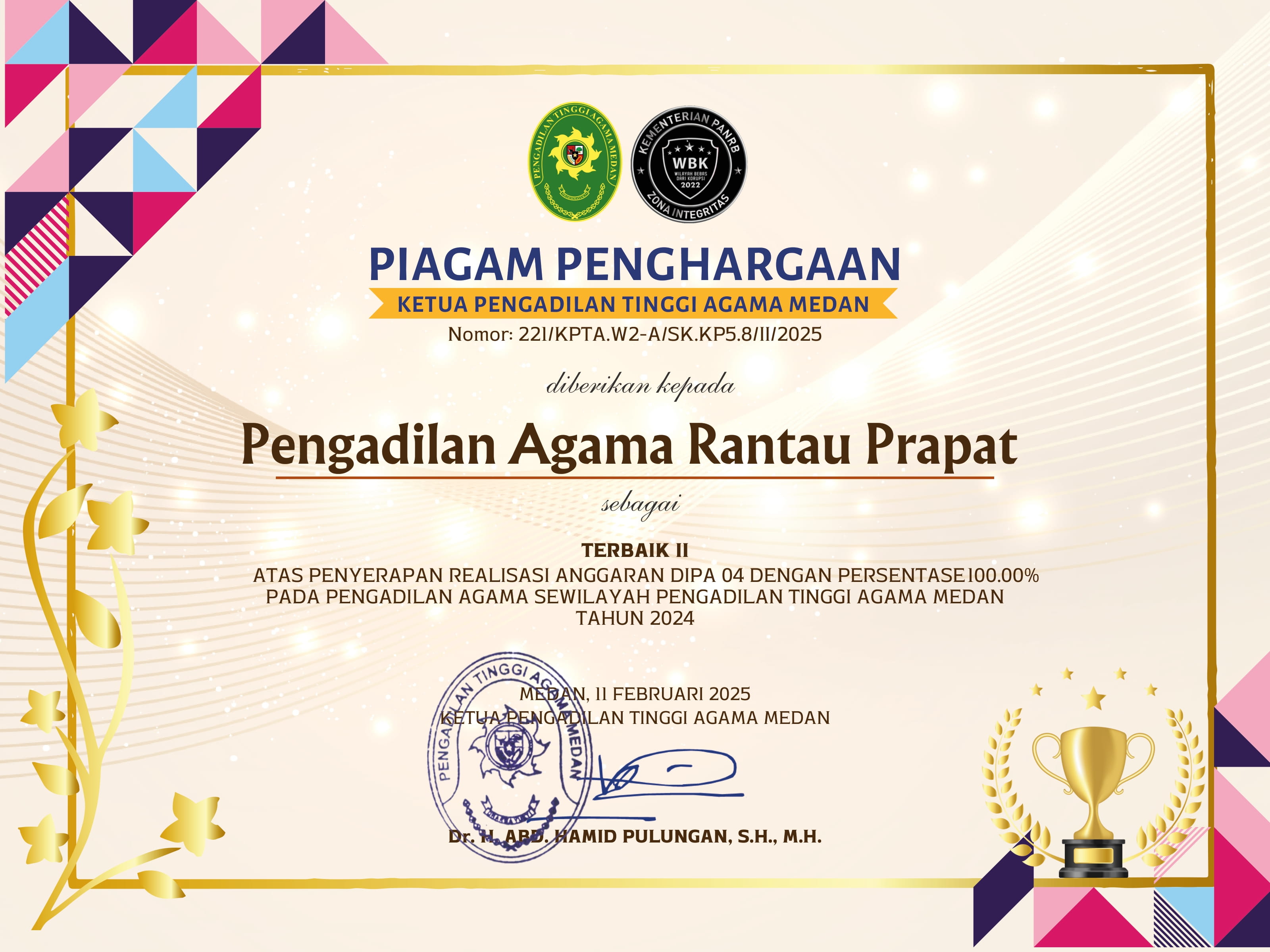 07 2 REALISASI DIPA 04 PA RANTAU PRAPAT TERBAIK II 16 x 12 in 2 1 1