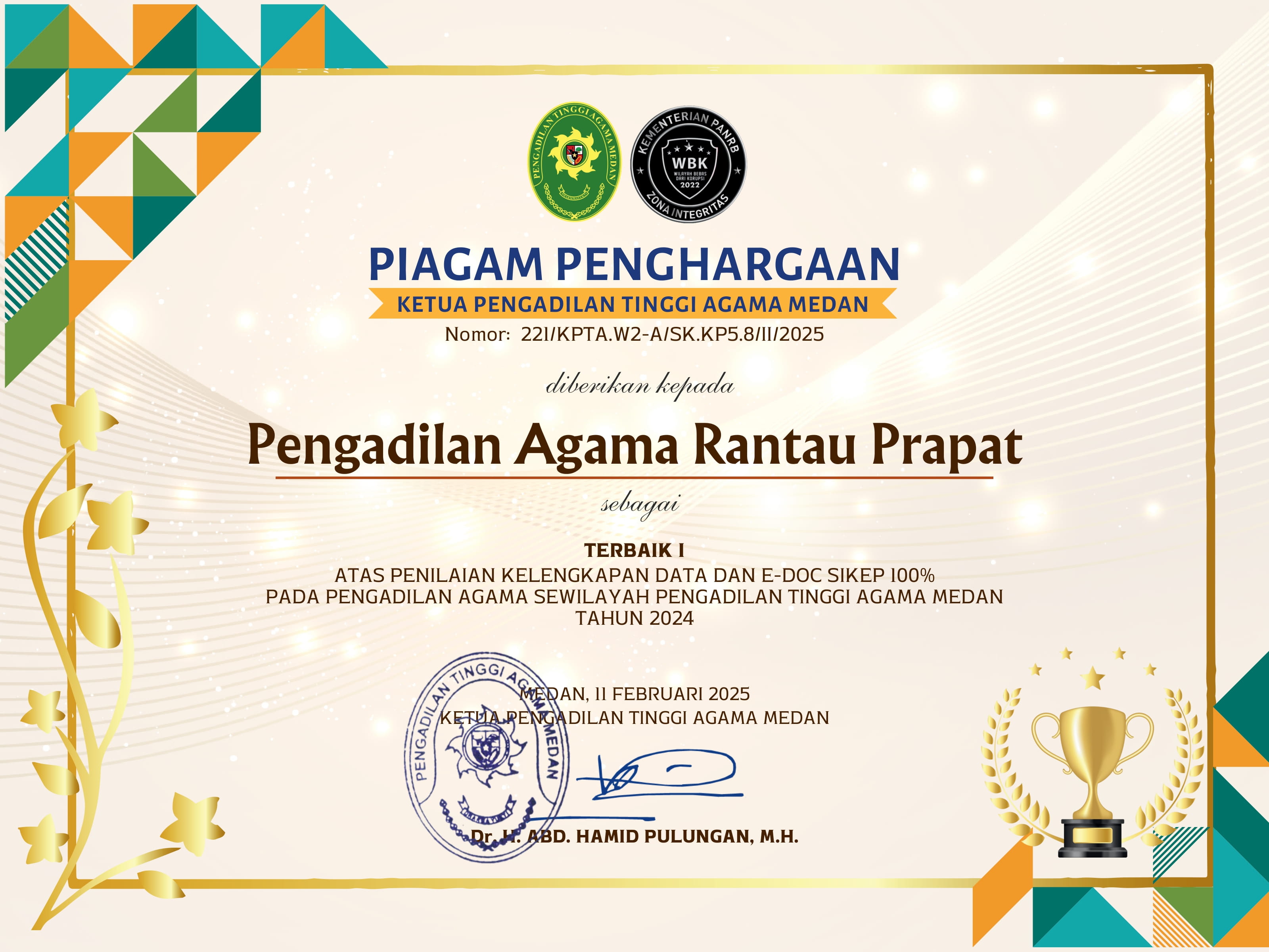 10 SIKEP PA RANTAUPRAPAT TERBAIK I 1 1